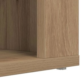 Cipőtartó polcokkal kézműves tölgy 75 x 35 x 45 cm Faanyag