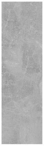 betonszürke szerelt fa fali polc 75 x 16 x 55 cm