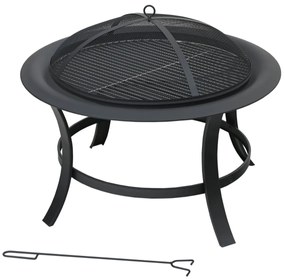 Cattara 13016 Taal tűzrakó grillráccsal és fedél