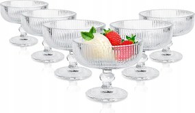 Csészék Csíkok Üvegvonalak a fagylalt lábon desszertek fagylaltok desszertek 270 ml