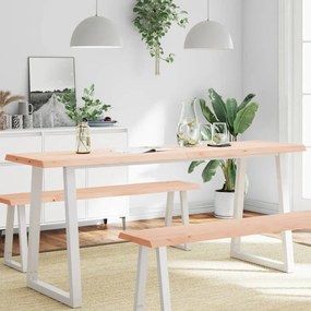 kezeletlen tömör fa asztallap 180x60x(2-4) cm
