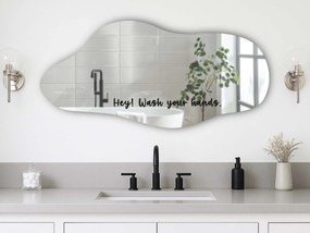 Tükör matrica S32 – Hey! Wash your hands.