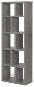 Szürke könyvespolc beton dekorral 70x198 cm Berlin – TemaHome