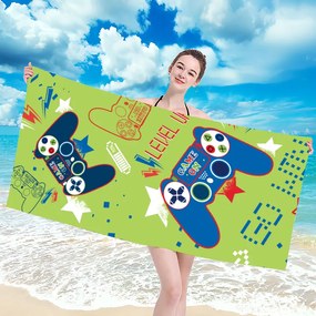 Strandtörölköző GO WIN 100x180 cm zöld, 100% mikroszálas
