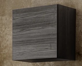 CITY egyajtós fali szekrény, fekete, laminált vázzal és előlapokkal