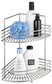 WENKO 16821100 - Sarokpolc MILANO 31,5x37 cm fényes króm 16821100