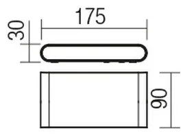 Redo 9622 - LED kültéri fali lámpa KLIPPE LED/13W/230V 3000K IP54 fehér