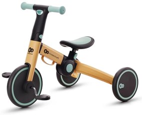 Kinderkraft KINDERKRAFT - Gyermek tolós bicikli 3in1 4TRIKE sárga/menta AG0805