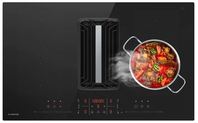 Klarstein AirJet FlexPro Down Air System, Indukciós főzőlap + páraelszívó, Flexi zóna, Booster