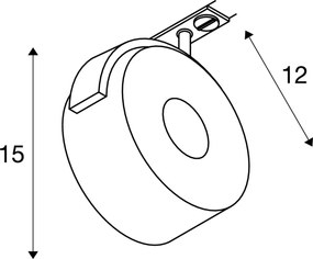 SLV KALU TRACK 143731 Sínreflektor 1x13W/LED 3000K 970LM IP20