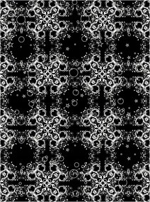 Flizelin fotótapéta Fekete-fehér Dísz Elegancia Minták 206x275 +ragasztó