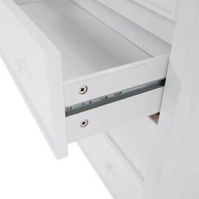 Komód, fehér, TEANA