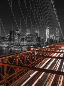 Poszter 30x40cm Brooklyn híd este 2, Assaf Frank