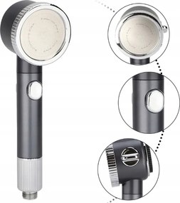 Modern Zuhanyfej ZuhanyszƱrĆ MasszĂĄzs TömlĆ NyomĂĄsfokozĂł