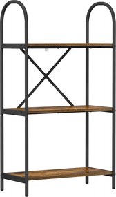 vidaXL Könyvespolc Füstölt tölgy 60 x 30 x 109 cm Faanyag