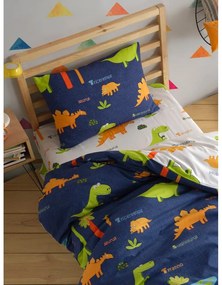 Kék egyszemélyes gyerek ágyneműhuzat 140x200 cm Dinolar – Mijolnir