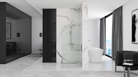 Rea AERO N 120, zuhany paraván WALK IN, 1 lapos, 120 x 195 cm, fényes króm, átlátszó, REA-K7550