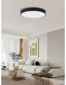 Immax NEO 07203L-LED Dimmelhető mennyezeti lámpa RONDATE 65W/230V Tuya fekete + távirányító