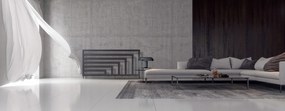 Regnis Kreon Zenit, fűtőelem 1200x550 mm, 630W, matt fekete, KZ120/55/D5/FEKETE