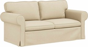 vidaXL Kanapé Krém 215 x 82 x 80 cm szövet