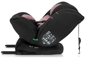 Lionelo - Forgatható autósülés alappal BASTIAAN i-Size 40-150 cm Rózsaszín