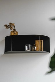 Sötétkék többszintes fém fali polc 60 cm Lina – noo.ma