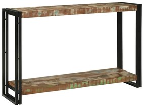 Konzolasztal 120 x 33 x 75 cm tömör újrahasznosított fa