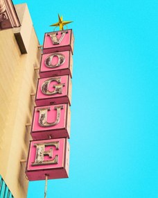 Művészeti fotózás Vogue Theatre Sign in Hollywood, Tom Windeknecht, (30 x 40 cm)