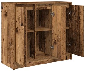 antik fa szerelt fa tálalószekrény 85x34x76 cm