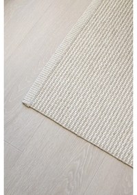 Krémszínű kültéri-beltéri szőnyeg 60x85 cm Mono Linen Vanilla – Pappelina