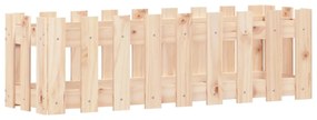 tömör fenyőfa kerti magaságyás kerítéssel 100 x 30 x 30 cm