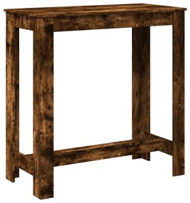 füstös tölgy színű szerelt fa bárasztal 102 x 50 x 103,5 cm