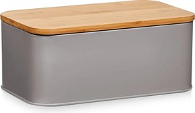 Zeller, Fém kenyértartó, 31x12.5x18cm, taupe kol.