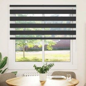 zebrafüggönnyel fekete szövetszélesség 140,9 cm poliészter