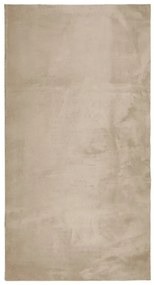 HUARTE homokszínű rövid szálú puha és mosható szőnyeg 80x150 cm
