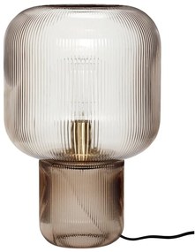 Barna asztali lámpa üveg búrával (magasság 42 cm) Pirum – Hübsch