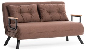 2 személyes kanapéágy Homoko 2-Seater - Világos Barna