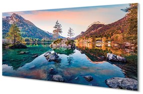 Akrilkép Németország Alpok ősz Hegyi tó 140x70 cm