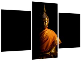 Kép - Arany Buddha szobor (90x60 cm)