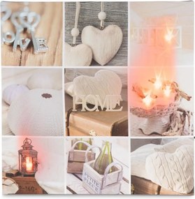 GARTHEN Falfestmény Home 5 LED 30 x 30 cm