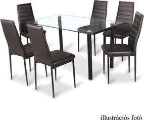 Szék, bézs műbőr/szürke fém, COLETA NOVA