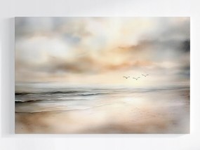 Poszter TĂĄjkĂ©p VĂz Tenger ĂceĂĄn Tengerpart SirĂĄlyok HullĂĄmok 120x80