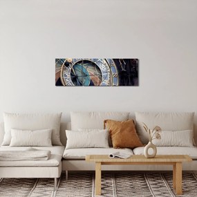 Kép - Orloj, Prága (órával) (90x30 cm)