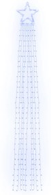 kék 320 LED-es karácsonyfafüzér 375 cm