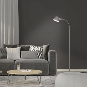 Brilo - Rugalmas állólámpa 1xE27/10W/230V ezüst