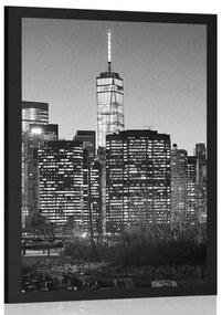 Poszter New York fekete-fehér változatban