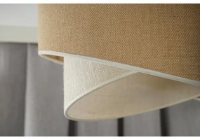 Duolla - Csillár zsinóron YUTE CELLO 1xE27/15W/230V átm. 45 cm barna/szürke