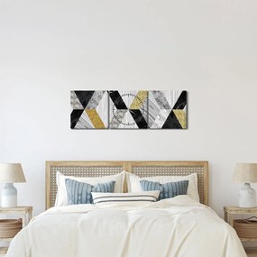Kép - Texturált dekoráció (órával) (90x30 cm)