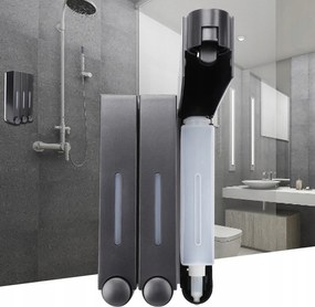 Folyékony Szappan Adagoló Tusfürdő Sampon 3 rekeszes 3x420ml