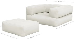 Cube Linen Beige variálható fotel - Karup Design